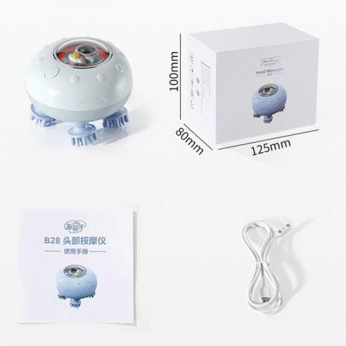 Беспроводной массажер для головы, 3 режима, от USB