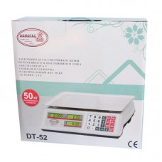 Торговые весы DT-52 до 50 кг с питанием от сети и аккумулятора