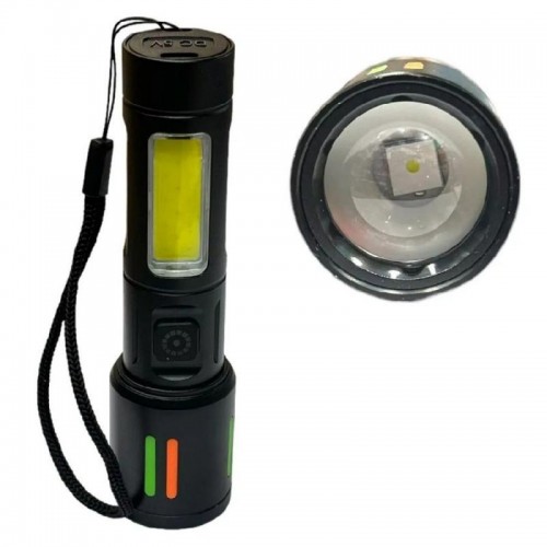 Ручной фонарь аккумуляторный XPE+COB, 8800мАч, 5 режимов, BL 612