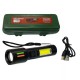 Ручной фонарь аккумуляторный XPE+COB, 8800мАч, 5 режимов, BL 612