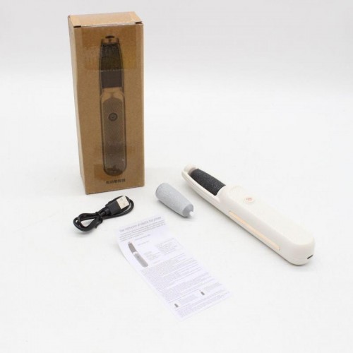 Електрична пемза для ніг + 2 насадки, з USB