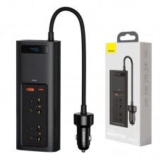 Автомобільний інвертор 150W, 2x220,1xUSB,1x-Type-c, BASEUS CRNBQ-A01