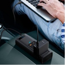 Автомобільний інвертор 150W, 2x220,1xUSB,1x-Type-c, BASEUS CRNBQ-A01
