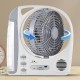 Акумуляторний вентилятор із сонячною панеллю та ліхтариком, Bluetooth, 5800мАч