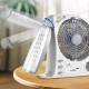 Акумуляторний вентилятор із сонячною панеллю та ліхтариком, Bluetooth, 5800мАч