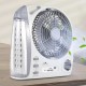 Акумуляторний вентилятор із сонячною панеллю та ліхтариком, Bluetooth, 5800мАч
