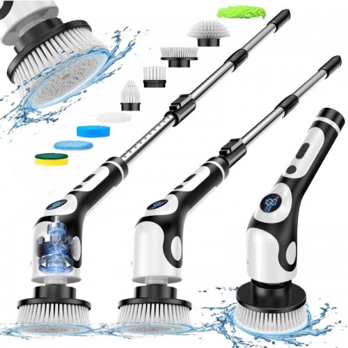 Аккумуляторная щетка для уборки + 9 насадок CLEANING BRUSH