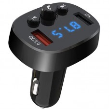 Автомобільний FM модулятор 18W Bluetooth+QC3.0, XO BCC03