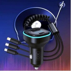 FM модулятор Bluetooth, MP3, 3хUSB, XO BCC07