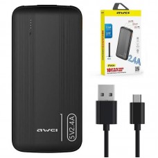 PowerBank на 10000mAh, 2хUSB, AWEI P20K