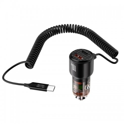 Автомобильная зарядка от прикуривателя (USB + 2 Type-C) XO CC59