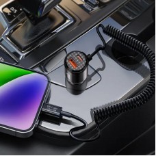 Автомобільна зарядка від прикурювача XO CC59 з USB і 2 Type-C портами