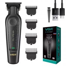 Аккумуляторная машинка для стрижки, 4 насадки, 2000мАч, USB, VGR 995 Pro