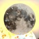 Часы настенные с LED подсветкой, на батарейках, 40см, «Луна»