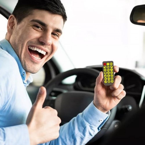 Світлодіодна LED панель для авто (17,3х7см), з Bluetooth, від USB
