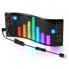 LED панель для авто з Bluetooth 17,3х7см - керування зі смартфона