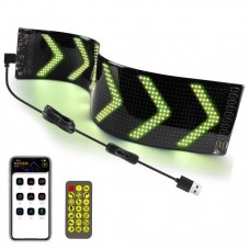 LED панель для авто с Bluetooth управлением 37,4х9,2см