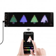 LED панель для авто с Bluetooth управлением 37,4х9,2см