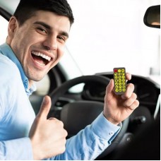 LED панель для авто с Bluetooth управлением 37,4х9,2см