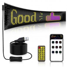 LED панель для авто с Bluetooth управлением 37,4х9,2см