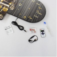 Годинники настінні з підсвічуванням і пультом від USB Ведмедик — купити з доставкою