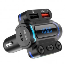 Автомобільний FM модулятор з дисплеєм, Bluetooth, Aerbes AB-CZ04