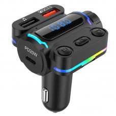 Автомобільний FM модулятор з дисплеєм, Bluetooth, Aerbes AB-CZ04