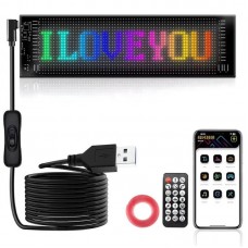 Гнучкий LED екран для авто з Bluetooth і пультом 34.8х10.2см