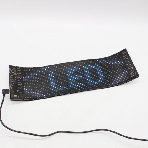 Гнучкий LED екран з Bluetooth та пультом, 34.8х10.2см Гнучкий LED екран з Bluetooth та пультом, 34.8х10.2см