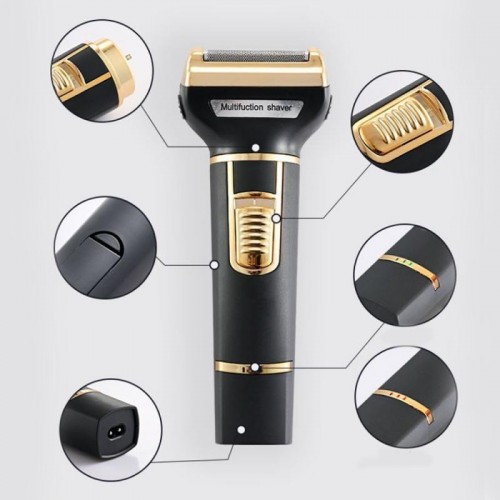 Аккумуляторный триммер-бритва 3в1 + 7 насадок, с USB, SK-LF-9942 Аккумуляторный триммер-бритва 3в1 + 7 насадок, с USB, SK-LF-9942