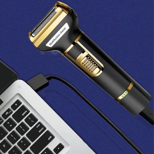 Аккумуляторный триммер-бритва 3в1 + 7 насадок, с USB, SK-LF-9942 Аккумуляторный триммер-бритва 3в1 + 7 насадок, с USB, SK-LF-9942