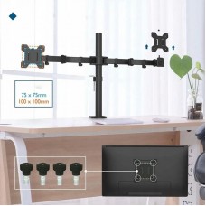 Настольное крепление MS-02 для двух мониторов 13-32 дюйма до 9кг