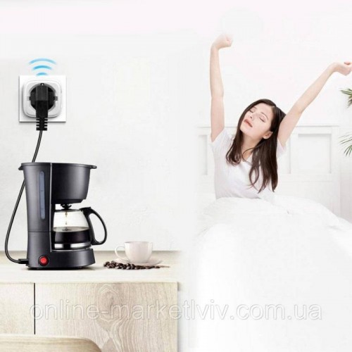 Розумна WiFi розетка 16А, Tuya Smart 3680Вт