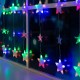 Гірлянда штора від мережі 3*1,8 м 120LED, Зорепад XMAS Multi, Мультиколор