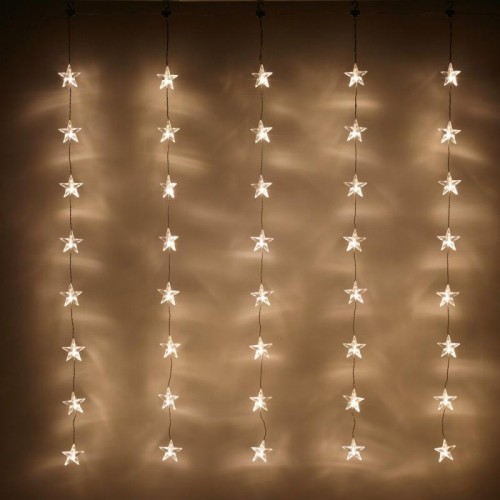 Гирлянда штора от сети 3*1,8 м 120LED, Звездопад XMAS WW, Теплый белый
