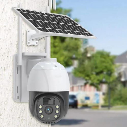 Вулична IP камера відеоспостереження із сонячною панеллю WiFi, tp8 v380 pro solar