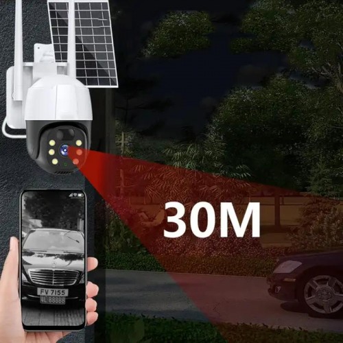 Вулична IP камера відеоспостереження із сонячною панеллю WiFi, tp8 v380 pro solar