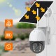 Вулична IP камера відеоспостереження із сонячною панеллю WiFi, tp8 v380 pro solar