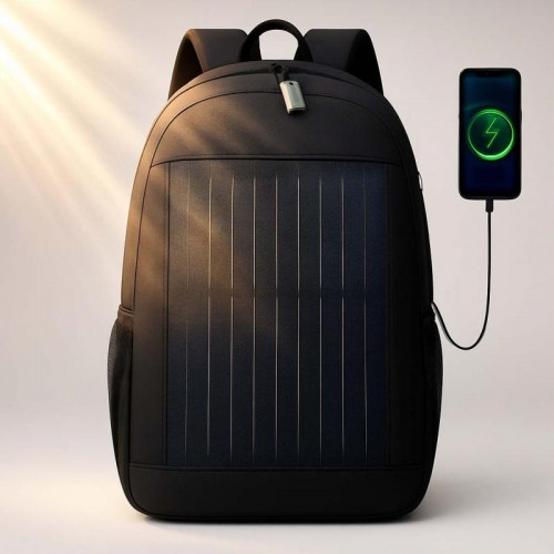 Рюкзак со встроенной солнечной панелью 10Вт, (48×32×18 см), USB