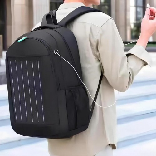Рюкзак со встроенной солнечной панелью 10Вт, (48×32×18 см), USB Рюкзак со встроенной солнечной панелью 10Вт, (48×32×18 см), USB