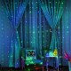 Гирлянда штора от сети (2,5х1,5 м) 240 LED прозрачный шнур, Разноцветная