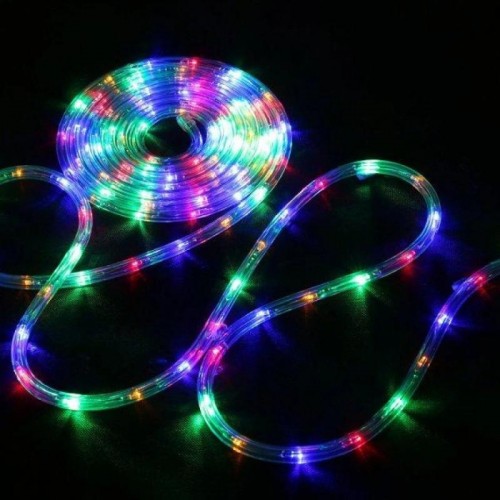 Гирлянда Дюралайт от сети, 10м, ROPE-LIGHT G-38, Разноцветная