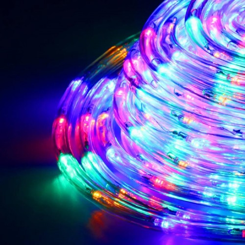 Гирлянда Дюралайт от сети, 10м, ROPE-LIGHT G-38, Разноцветная