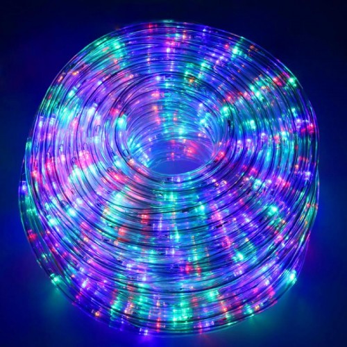 Гирлянда Дюралайт от сети, 10м, ROPE-LIGHT G-38, Разноцветная