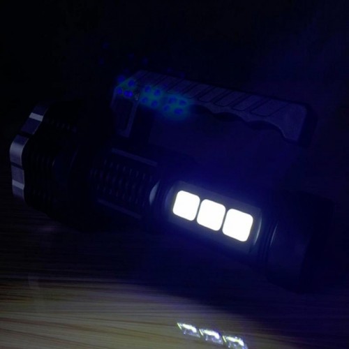 Фонарь аккумуляторный ручной, 4 режима, с USB зарядкой, BL-913
