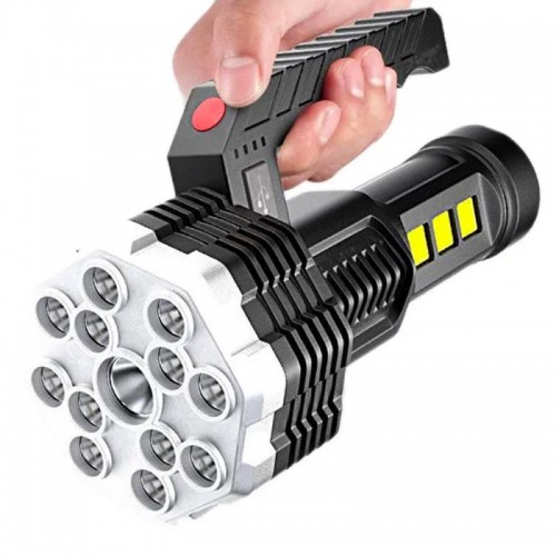 Фонарь аккумуляторный ручной, 4 режима, с USB зарядкой, BL-913