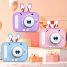 Дитячий цифровий фотоапарат 20МП, від USB, X900 Rabbit, Блакитний