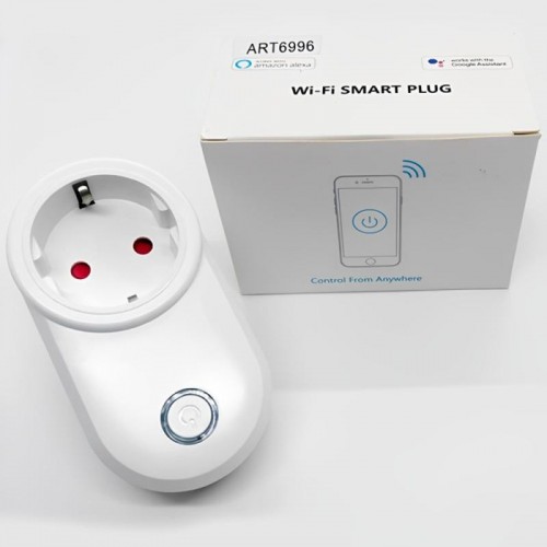 Розумна розетка 10А з керуванням з телефону WI FI socket