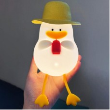 Дитячий силіконовий нічник Качка USB з теплим білим світлом