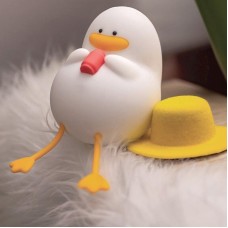 Дитячий силіконовий нічник Качка USB з теплим білим світлом